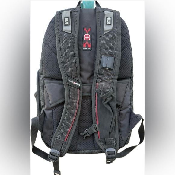 SwissGear SA3595 ScanSmart Laptop Backpack Black USB Airflow TSA - Picture 2 of 16